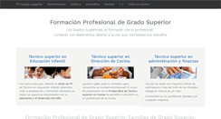 Desktop Screenshot of fpgradosuperior.es