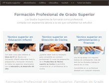 Tablet Screenshot of fpgradosuperior.es
